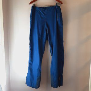 Vintage Goretex Meridian Men's Blue Full Side Zip Waterproof Rain Snow Pants XL